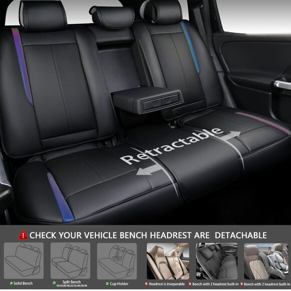 CAR PASS NAPPA LEATHER CAR SEAT COVERS - Picture 7 of 7